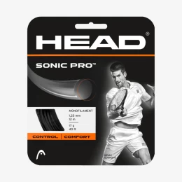 SONIC PRO ΧΟΡΔΗ TENNIS HEAD Black Διάμετρος: 1.30mm