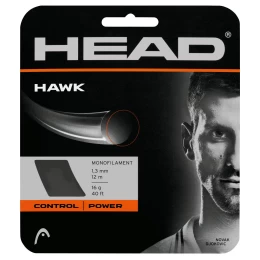 HAWK 1.25mm  WHITE ΧΟΡΔΗ TENNIS HEAD Μαύρο Διάμετρος: 1.30mm