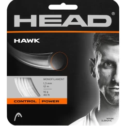 HAWK 1.25mm  WHITE ΧΟΡΔΗ TENNIS HEAD Μαύρο Διάμετρος: 1.30mm