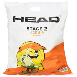 HEAD STAGE 2 ORANGE 72 BALL POLYBAG ΜΠΑΛΛΑΚΙΑ TENNIS