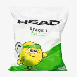 HEAD STAGE 1 GREEN ΚΟΥΤΑ 24Χ3 BALL POLYBAG ΜΠΑΛΛΑΚΙΑ TENNIS