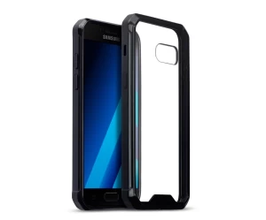 Διάφανη Θήκη Samsung Galaxy A3 2017 με TPU Bumper - Black (130-002-063) BY TERRAPIN OEM