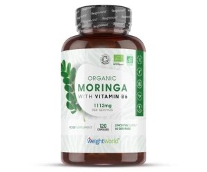 Οργανικές Κάψουλες από Φύλλα Τσαγιού Pure Moringa 1650 mg 180caps WeightWorld 