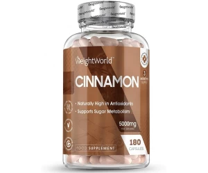 Συμπλήρωμα διατροφής Κανέλα WeightWorld 5000mg 180caps