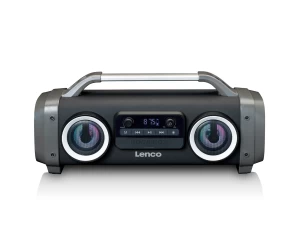 SPR-100BK BLUETOOTH ΑΔΙΑΒΡΟΧΟ ΗΧΕΙΟ ΜΕ ΡΑΔΙΟΦΩΝΟ FM, USB, MICRO SD ΚΑΙ ΕΦΕ ΦΩΤΙΣΜΟΥ