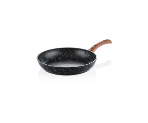 WCFP0085024MBB ΑΝΤΙΚΟΛΛΗΤΙΚΟ ΤΗΓΑΝΙ (24cm) BLACK MARBLE/WOOD SERIES