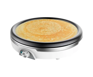 Fun Crepestone XL Inox CEC-08019 XL Κρεπιέρα 38 Cm Λευκή 1350 W