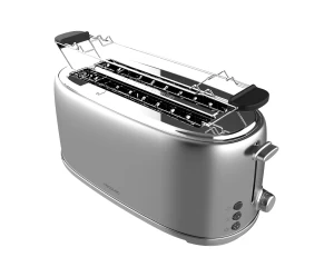 Toast&Taste 1600 Retro Double CEC-03207 Φρυγανιέρα 4 Θέσεων 1630 W Γκρι