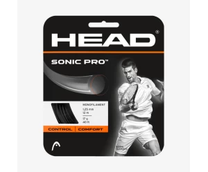 SONIC PRO ΧΟΡΔΗ TENNIS HEAD Black Διάμετρος: 1.30mm