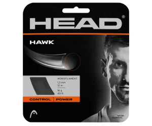 HAWK 1.25mm  WHITE ΧΟΡΔΗ TENNIS HEAD Μαύρο Διάμετρος: 1.30mm