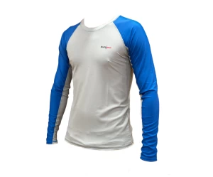 BLOCK RASH GUARD L/S ΓΚΡΙ/ΜΠΛΕ TECH-PRO