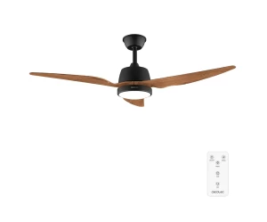 Energy Silence Aero 5250 Black Wood CEC-08493 Ανεμιστήρας Οροφής 2 Σε 1 Διπλής Κατεύθυνσης Με Τηλεχειριστήριο 62W