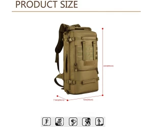  KAΦE ΧΡΩΜΑ XXL 50 liter tactical molle Backpack Σακίδιο πλάτης για κυνήγι EG7 