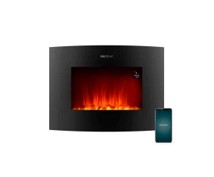 READY WARM 2250 CURVED FLAMES CONNECTED CEC-05813 Ηλεκτρικό Τζάκι Επιτοίχιο 2000W με Wi-Fi Και Τηλεχειριστήριο 101120