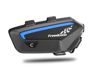 FreedConn FX Ενδοεπικοινωνία (Μπατ. 1100mAh/Αδιάβροχο IP67) Μονή για Κράνος Μηχανής Bluetooth 5.0 2000m για έως 8 χρήστες Black