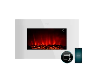 READYWARM 3590 FLAMES CONNECTED WHITE CEC-05829 Ηλεκτρικό Τζάκι 35'' με Ισχύ 2000W. Wi-Fi και Τηλεχειριστήριο |101125