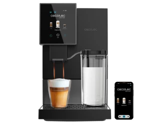 CREMMAET COMPACTCCINO CONNECTED BLACK SILVER CEC-01463 Υπερ-αυτόματη Καφετιέρα Espresso 19 bar με Wi-Fi και TFT Οθόνη | 102361