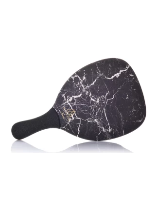 Ρακέτα Παραλίας MORSETO FASHION Marble Black με Μαύρη Ίσια Λαβή