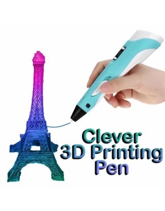 Clever 3D Printing Pen  Στυλό για 3D Σχεδίαση με ABS / PLA νήμα εκτύπωσης 1.75mm  LCD οθόνη  Πρακτικός και ελαφρύς σχεδιασμός  Ρυθμιζόμενη θερμοκρασία (160°C-230°C) 