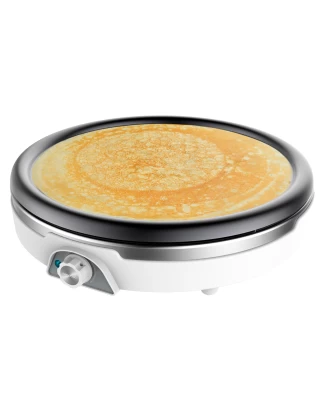 Fun Crepestone XL Inox CEC-08019 XL Κρεπιέρα 38 Cm Λευκή 1350 W