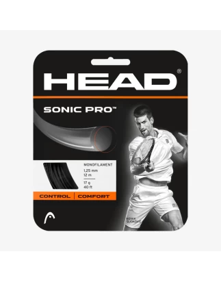 SONIC PRO ΧΟΡΔΗ TENNIS HEAD Black Διάμετρος: 1.30mm