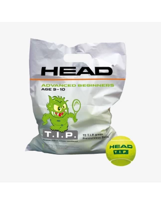 HEAD TIP GREEN 72 BALL POLYBAG ΜΠΑΛΛΑΚΙΑ TENNIS