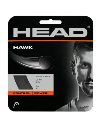 HAWK 1.25mm  WHITE ΧΟΡΔΗ TENNIS HEAD Μαύρο Διάμετρος: 1.30mm