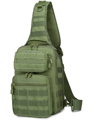 MOLLE πρασινη Ανδρική τσάντα ώμου, τακτική, στρατιωτική, κρυφή, για ταξίδια, πεζοπορία, υπαίθρια σπορ ΠΡ34 
