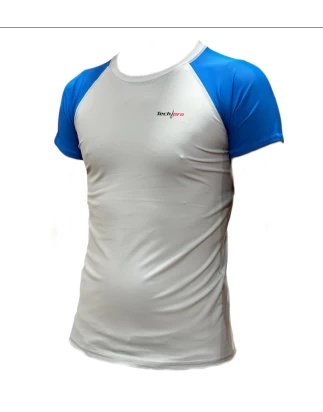 BLOCK RASH GUARD S/S ΓΚΡΙ/ΜΠΛΕ TECH-PRO