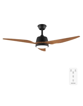 Energy Silence Aero 5250 Black Wood CEC-08493 Ανεμιστήρας Οροφής 2 Σε 1 Διπλής Κατεύθυνσης Με Τηλεχειριστήριο 62W