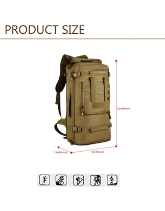  KAΦE ΧΡΩΜΑ XXL 50 liter tactical molle Backpack Σακίδιο πλάτης για κυνήγι EG7 