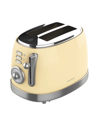 Toast&Taste 800 Vintage Light Yellow CEC-03210 Φρυγανιέρα 2 Θεσεων 850 W Κίτρινη