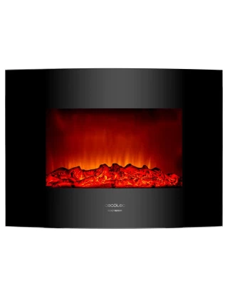 READY WARM 2200 CURVED FLAMES CONNECTED CEC-05365 Ηλεκτρικό Τζάκι Επιτοίχιο 2000W με  Τηλεχειριστήριο 101118