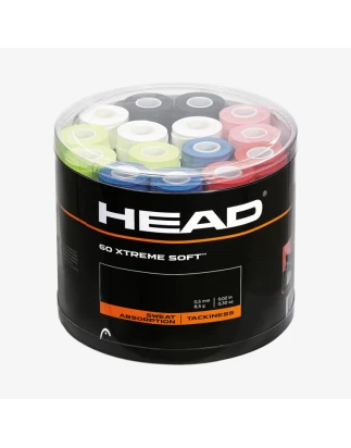 XTREMESOFT 60 X BOX X 2 MIXED OVERGRIP TENNIS HEAD