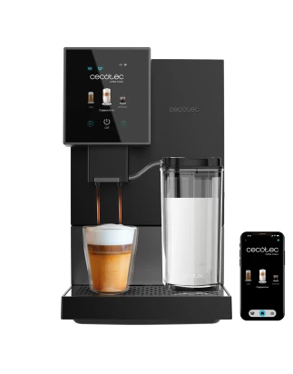 CREMMAET COMPACTCCINO CONNECTED BLACK SILVER CEC-01463 Υπερ-αυτόματη Καφετιέρα Espresso 19 bar με Wi-Fi και TFT Οθόνη | 102361