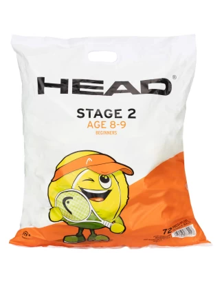 HEAD STAGE 2 ORANGE 72 BALL POLYBAG ΜΠΑΛΛΑΚΙΑ TENNIS