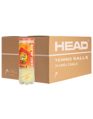 HEAD STAGE 2 ORANGE ΚΟΥΤΑ 24Χ3 BALL ΜΠΑΛΛΑΚΙΑ TENNIS