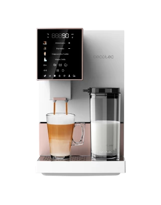 CREMMAET COMPACTCCINO BLACK ROSE CEC-01543 Αυτόματη Μηχανή Espresso 19 bar Λευκή 102385