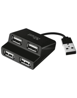 LUCA 4 PORT USB 2.0 MINI HUB TRUST 18258