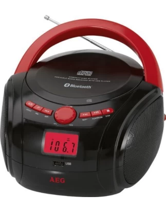 ΦΟΡΗΤΟ CD RADIO ΜΕ BLUETOOTH AEG SR 4348 RED