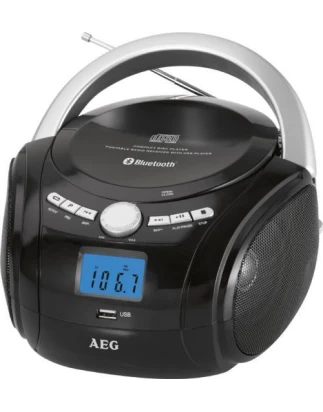 ΦΟΡΗΤΟ CD RADIO ΜΕ BLUETOOTH AEG SR 4348 BLACK