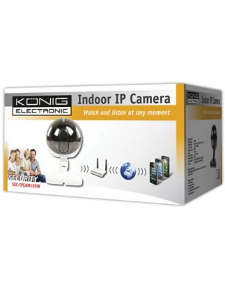 IP ΚΑΜΕΡΑ ΕΣΩΤΕΡΙΚΟΥ ΧΩΡΟΥ KONIG SEC-IPCAM 105 WHITE